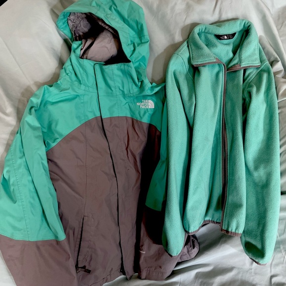 The North Face Other - Girls North Face Triclimate (3-in-1) Jacket - size M (10/12) - sea foam/gray